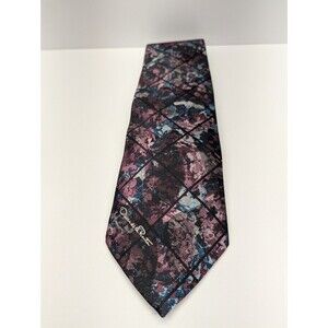 Oscar‎ de la Renta Castner Knott Multicolor Abstract Pointed Classic Necktie Tie